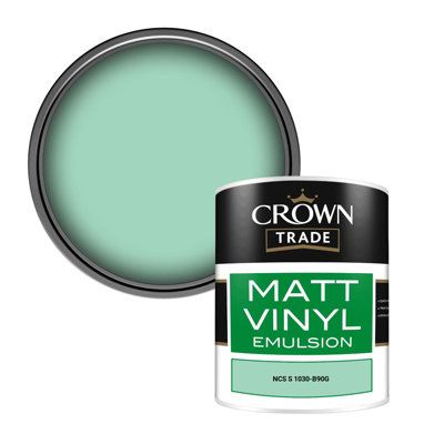 Crown Trade Vinyl Matt Walls & Ceilings Emulsion Paint Ncs S 1030-B90G (1030-B90G) 1L from B&Q