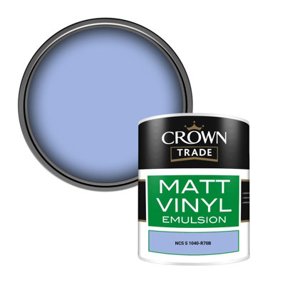 Crown Trade Vinyl Matt Walls & Ceilings Emulsion Paint Ncs S 1040-R70B (1040-R70B) 1L from B&Q