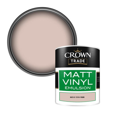 Crown Trade Vinyl Matt Walls & Ceilings Emulsion Paint Ncs S 1510-Y80R (1510-Y80R) 1L from B&Q