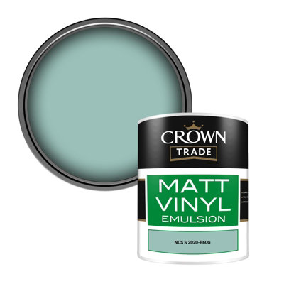 Crown Trade Vinyl Matt Walls & Ceilings Emulsion Paint Ncs S 2020-B60G (2020-B60G) 1L from B&Q