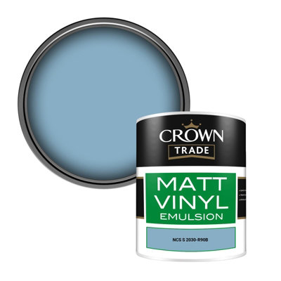Crown Trade Vinyl Matt Walls & Ceilings Emulsion Paint Ncs S 2030-R90B (2030-R90B) 1L from B&Q