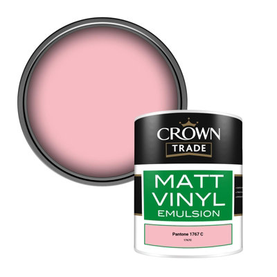 B&Q -  Vinyl Matt Walls & Ceilings Emulsion Paint Pantone 1767 C (1767C) 1L