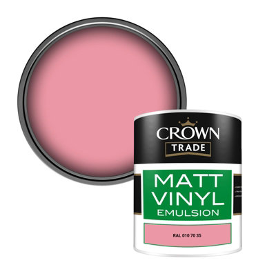 Crown Trade Vinyl Matt Walls & Ceilings Emulsion Paint Ral 010 70 35 (010 70 35) 1L from B&Q