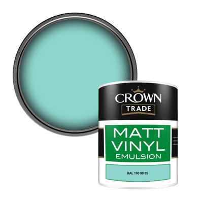 Crown Trade Vinyl Matt Walls & Ceilings Emulsion Paint Ral 190 80 25 (190 80 25) 1L from B&Q