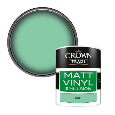 Crown Trade Vinyl Matt Walls & Ceilings Emulsion Paint (G6502H) 1L from B&Q