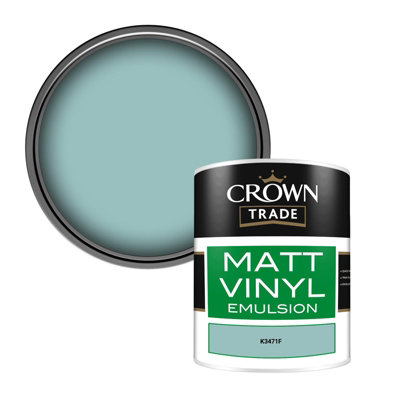 Crown Trade Vinyl Matt Walls & Ceilings Emulsion Paint (K3471F) 1L
