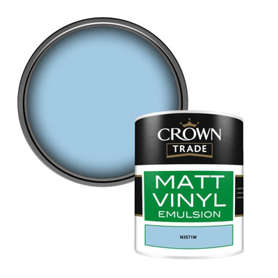 Crown Trade Vinyl Matt Walls & Ceilings Emulsion Paint (N3571W) 1L from B&Q