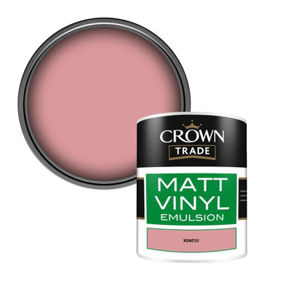 Crown Trade Vinyl Matt Walls & Ceilings Emulsion Paint (X0401U) 1L from B&Q