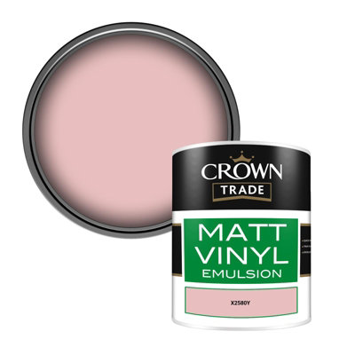 Crown Trade Vinyl Matt Walls & Ceilings Emulsion Paint (X2580Y) 1L from B&Q