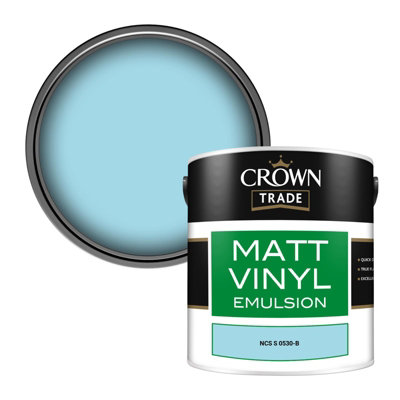 Crown Trade Vinyl Matt Walls & Ceilings Emulsion Paint Ncs S 0530-B (0530-B) 2.5L from B&Q