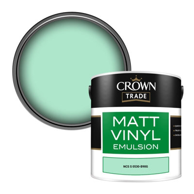 Crown Trade Vinyl Matt Walls & Ceilings Emulsion Paint Ncs S 0530-B90G (0530-B90G) 2.5L from B&Q
