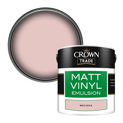 Crown Trade Vinyl Matt Walls & Ceilings Emulsion Paint Ncs S 1015-R (1015-R) 2.5L from B&Q