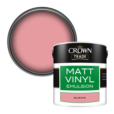 Crown Trade Vinyl Matt Walls & Ceilings Emulsion Paint Ral 020 70 30 (020 70 30) 2.5L from B&Q