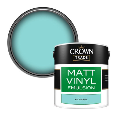 Crown Trade Vinyl Matt Walls & Ceilings Emulsion Paint Ral 200 80 25 (200 80 25) 2.5L from B&Q