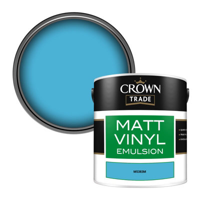 Crown Trade Vinyl Matt Walls & Ceilings Emulsion Paint (M5383M) 2.5L from B&Q