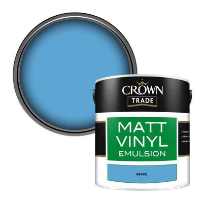 B&Q -  Vinyl Matt Walls & Ceilings Emulsion Paint (N6343L) 2.5L