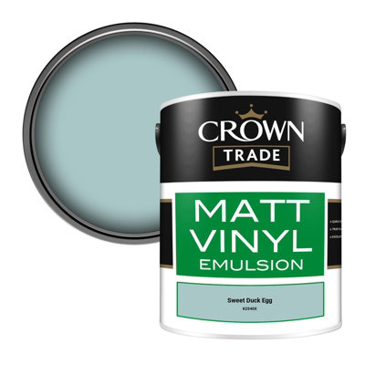 B&Q -  Vinyl Matt Walls & Ceilings Emulsion Paint Sweet Duck Egg (K2540X) 5L