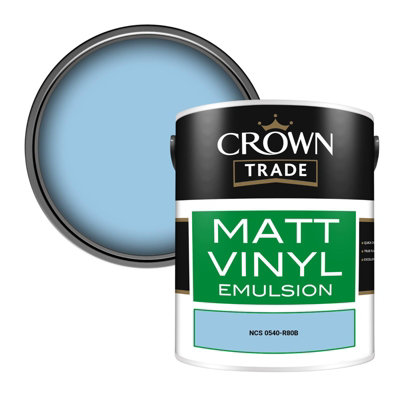 Crown Trade Vinyl Matt Walls & Ceilings Emulsion Paint Ncs 0540-R80B (0540-R80B) 5L from B&Q
