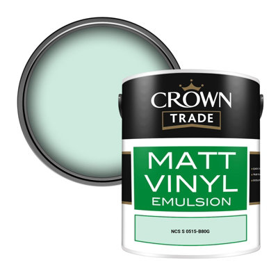 Crown Trade Vinyl Matt Walls & Ceilings Emulsion Paint Ncs S 0515-B80G (0515-B80G) 5L from B&Q