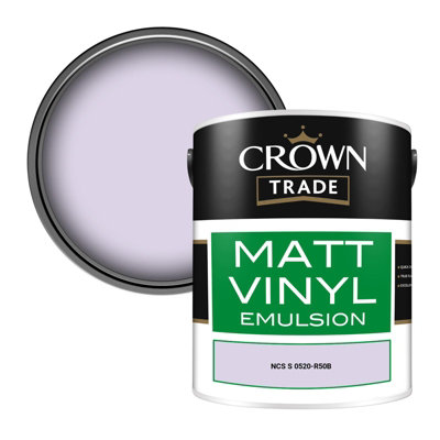 Crown Trade Vinyl Matt Walls & Ceilings Emulsion Paint Ncs S 0520-R50B (0520-R50B) 5L from B&Q