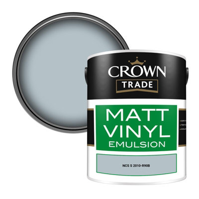 Crown Trade Vinyl Matt Walls & Ceilings Emulsion Paint Ncs S 2010-R90B (2010-R90B) 5L from B&Q