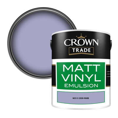 Crown Trade Vinyl Matt Walls & Ceilings Emulsion Paint Ncs S 2030-R60B (2030-R60B) 5L from B&Q