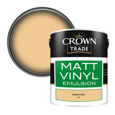 B&Q -  Vinyl Matt Walls & Ceilings Emulsion Paint Pantone 156 C (156C) 5L