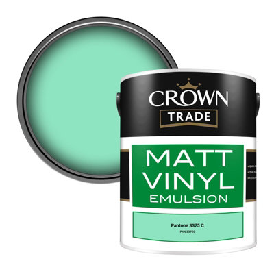 B&Q -  Vinyl Matt Walls & Ceilings Emulsion Paint Pantone 3375 C (Pan 3375C) 5L