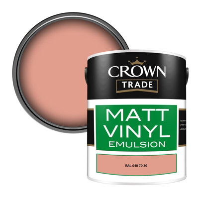 Crown Trade Vinyl Matt Walls & Ceilings Emulsion Paint Ral 040 70 30 (040 70 30) 5L from B&Q