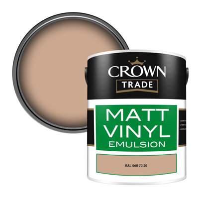 Crown Trade Vinyl Matt Walls & Ceilings Emulsion Paint Ral 060 70 20 (060 70 20) 5L from B&Q
