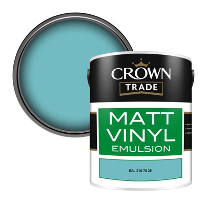 Crown Trade Vinyl Matt Walls & Ceilings Emulsion Paint Ral 210 70 25 (210 70 25) 5L from B&Q