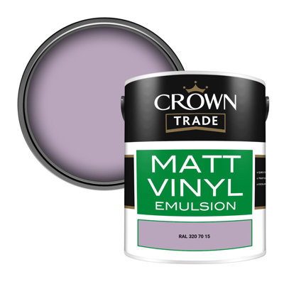 Crown Trade Vinyl Matt Walls & Ceilings Emulsion Paint Ral 320 70 15 (320 70 15) 5L from B&Q