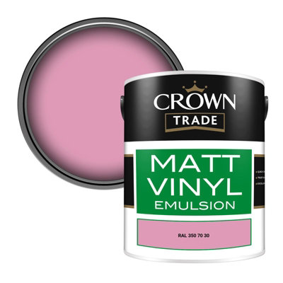 Crown Trade Vinyl Matt Walls & Ceilings Emulsion Paint Ral 350 70 30 (350 70 30) 5L from B&Q