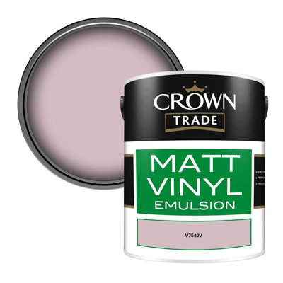 Crown Trade Vinyl Matt Walls & Ceilings Emulsion Paint (V7540V) 5L from B&Q