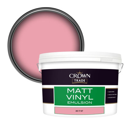 Crown Trade Vinyl Matt Walls & Ceilings Emulsion Paint (A4.17.67) 10L from B&Q