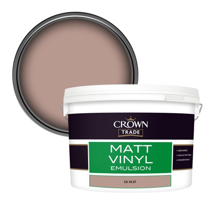 Crown Trade Vinyl Matt Walls & Ceilings Emulsion Paint (C5.10.57) 10L