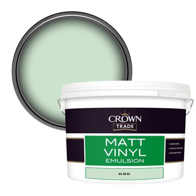 Crown Trade Vinyl Matt Walls & Ceilings Emulsion Paint (K6.08.82) 10L from B&Q
