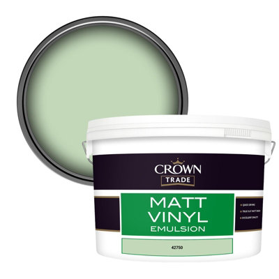 Crown Trade Vinyl Matt Walls & Ceilings Emulsion Paint (42750) 10L from B&Q