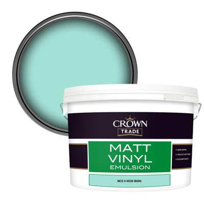 Crown Trade Vinyl Matt Walls & Ceilings Emulsion Paint Ncs S 0530-B60G (0530-B60G) 10L from B&Q
