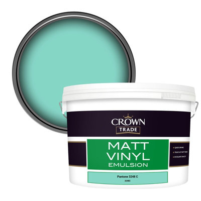 B&Q -  Vinyl Matt Walls & Ceilings Emulsion Paint Pantone 3248 C (3248C) 10L