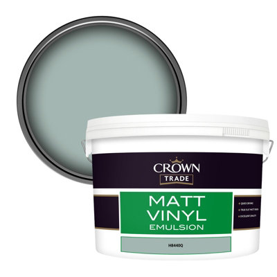 Crown Trade Vinyl Matt Walls & Ceilings Emulsion Paint (H8440Q) 10L from B&Q