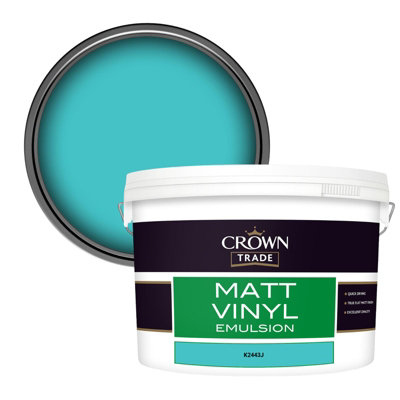 Crown Trade Vinyl Matt Walls & Ceilings Emulsion Paint (K2443J) 10L from B&Q