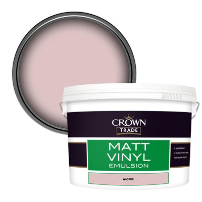 B&Q -  Vinyl Matt Walls & Ceilings Emulsion Paint (W6570R) 10L