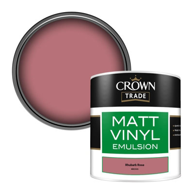 B&Q -  Vinyl Matt Walls & Ceilings Emulsion Paint Rhubarb Rose (W8232G) 250Ml Tester