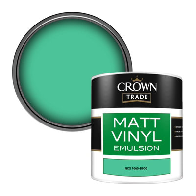 Crown Trade Vinyl Matt Walls & Ceilings Emulsion Paint Ncs 1060-B90G (1060-B90G) 250Ml Tester from B&Q