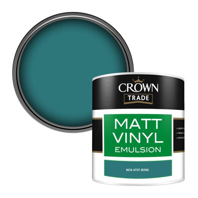 Crown Trade Vinyl Matt Walls & Ceilings Emulsion Paint Ncs 4737-B29G (4737-B29G) 250Ml Tester from B&Q