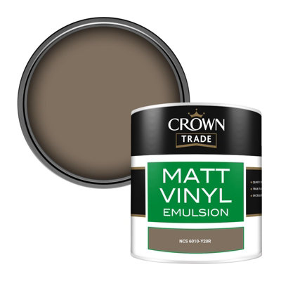 Crown Trade Vinyl Matt Walls & Ceilings Emulsion Paint Ncs 6010-Y20R (6010-Y20R) 250Ml Tester from B&Q