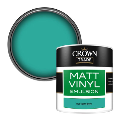 Crown Trade Vinyl Matt Walls & Ceilings Emulsion Paint Ncs S 2050-B60G (2050-B60G) 250Ml Tester from B&Q