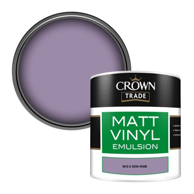 Crown Trade Vinyl Matt Walls & Ceilings Emulsion Paint Ncs S 3030-R50B (3030-R50B) 250Ml Tester from B&Q