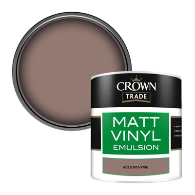 Crown Trade Vinyl Matt Walls & Ceilings Emulsion Paint Ncs S 5010-Y70R (5010-Y70R) 250Ml Tester from B&Q
